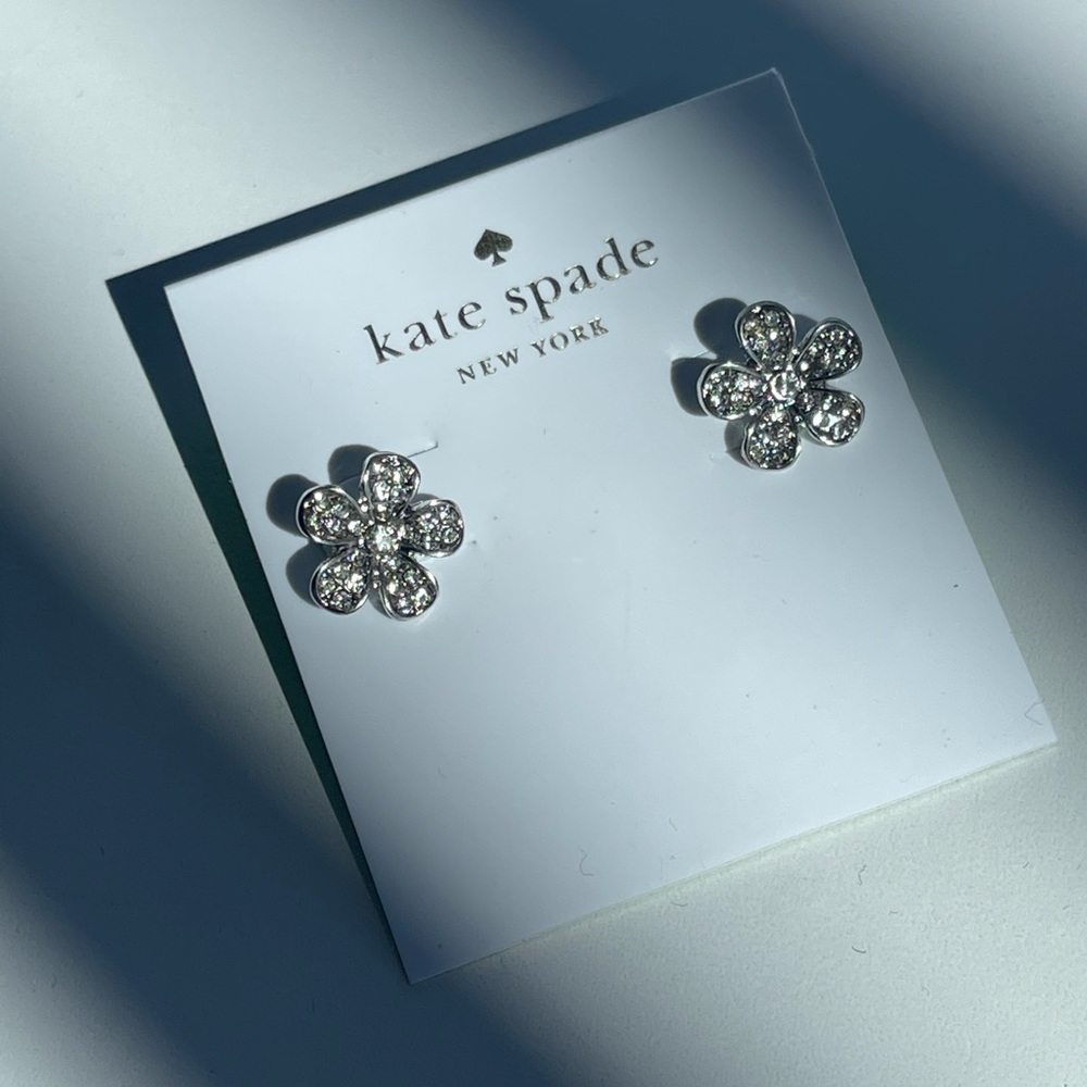 Kate Spade Silver Flower Stud Earrings